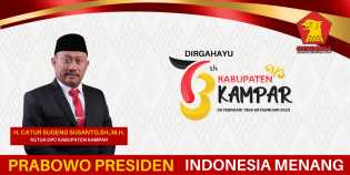 HUT ke - 73 Momentum Terbaik Untuk Menjadikan Kampar Semakin Unggul di Seluruh Bidang