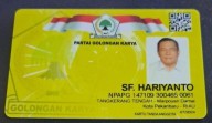 Beredar KTA Golkar SF Hariyanto, Dukungan Kian Solid untuk Maju sebagai Ketua Golkar Riau