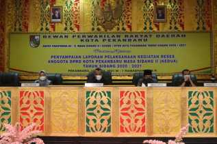 DPRD Pekanbaru Gelar Paripurna Reses yang Dirangkum Dari 6 Dapil