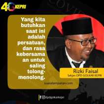 Mantap ! Rizki Faisal sumbangkan gajinya selama satu tahun untuk masyarakat