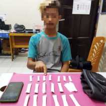Resnarkoba Polres Kampar Tangkap Pengedar Daun Ganja Kering di Kec Salo