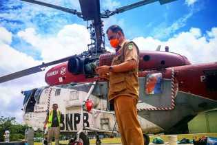 BNPB Tarik Bantuan Helikopter di Riau