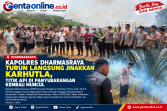 Kapolres Dharmasraya Turun Langsung Jinakkan Karhutla, Titik Api di Panyubarangan Kembali Muncul