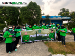 DPC PKB Pekanbaru Bagikan Ribuan Masker di Tengah Kabut Asap