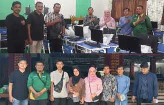 Didampingi PPK, KPU Kampar Monitoring Persiapan Ujian Tertulis Calon PPS di Perhentian Raja