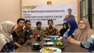 Independen Demokrasi (IDE) launching Hasil Survei Calon Walikota Pekanbaru 2024