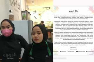 Pelanggan di Pekanbaru Dilempar Hingga Diteriaki Kata tak Senonoh, Es Teh Indonesia Minta Maaf