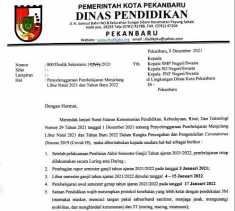 Disdik Kota Pekanbaru Terbitkan Surat Edaran, Libur Semester Ganjil Ditunda