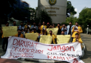 2 Mahasiswa Masih Ditahan, Aliansi BEM Se-Sumatera Gelar Aksi