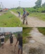Gotong Royong Jadi Jalan Keluar, Jalan Akasia Rimbo Panjang Belum Tersentuh Aspal