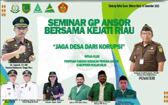 ASISTEN INTELIJEN KEJATI RIAU MENJADI NARASUMBER PADA KEGIATAN SEMINAR JAGA DESA DARI KORUPSI