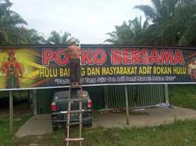 Hulu Balang dan Forum Masyarakat Adat Rokan Hulu, Buka Posko Bersama. 