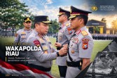 Simson Zet Ringu Resmi Jabat Wakapolda Riau, Siap Kawal Green Policing Di Bumi Lancang Kuning