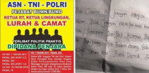Diduga Selalu Promosikan Salah Satu Caleg, Masyarakat Tegur Camat di Pelalawan ini Lewat Surat Kaleng