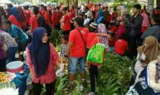 Rangkaian Acara HUT Alfamart Buat Rusak Taman di Pekanbaru