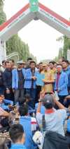 Gubri Syamsuar Terima Aspirasi Mahasiswa Riau yang Menuntut Penuntasan Kasus Karhutla
