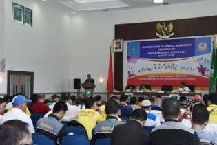 Bupati Amril Buka Musorkab KONI Bengkalis