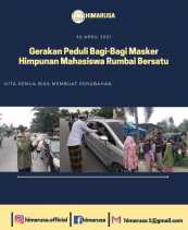 Gerakan sosial HIMARUSA berbagi masker