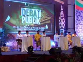 Debat Publik Cagub-Cawagub Riau ke-2, Penonton Berulang Kali Ditegur