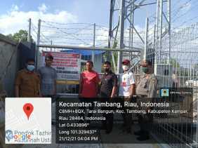Tower Ilegal di Rimbo Panjang Kampar Akhirnya Disegel Satpol PP
