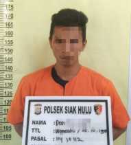 Lagi-lagi Shabu, Warga Kepau Jaya Ditangkap Polsek Siak Hulu