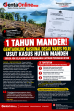 1 Tahun Mandeh, Dewan Redaksi GentaOnline Nasional Desak Mabes Polri Usut Dugaan Perusakan Hutan Mandeh