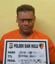 Polsek Siak Hulu Kampar Ringkus Pengedar Shabu di Desa Pandau Jaya