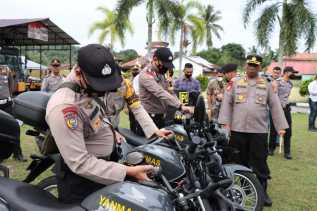 Kapolres Kampar Distribusikan 3 Kendaraan Dinas ke Perwakilan Anggota Polres Kampar