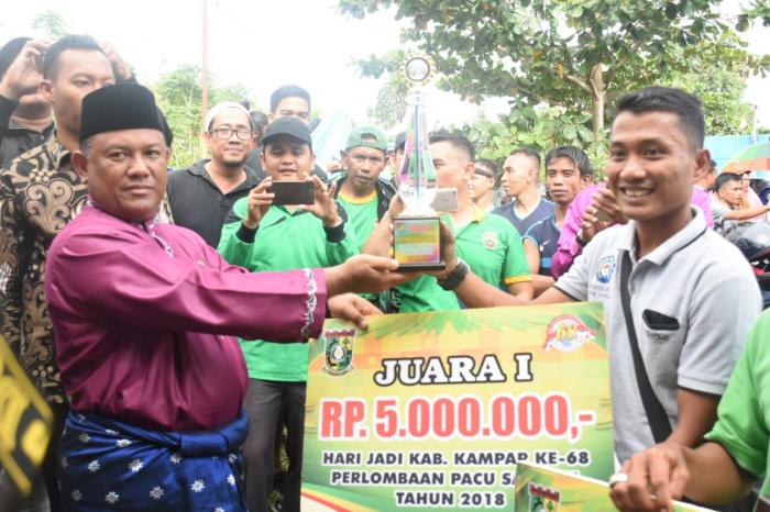 Pacu Sampan HUT Kampar Usai, Lubuk Siam Jadi Juara Pacu Sampan HUT Kampar Usai, Lubuk Siam Jadi Juarai
