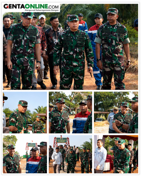 Dandim 0321/Rohil Dampingi Pangdam XIX/TT Resmikan Jembatan Perintis Garudai
