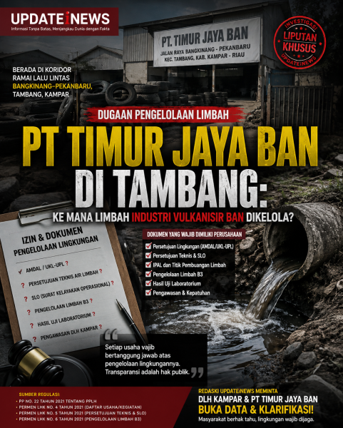 Warga Rimbo Panjang Keluhkan Bau Karet dan Debu, Mahasiswa Minta PT Timur Jaya Ban Diusuti