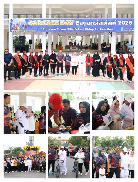  Dandim 0321/Rohil Letkol Inf Diki Apriyadi Ramaikan CFD Bagansiapiapi 2026, Ajak Warga Hidup Sehat dan Manfaatkan Layanan Publik  