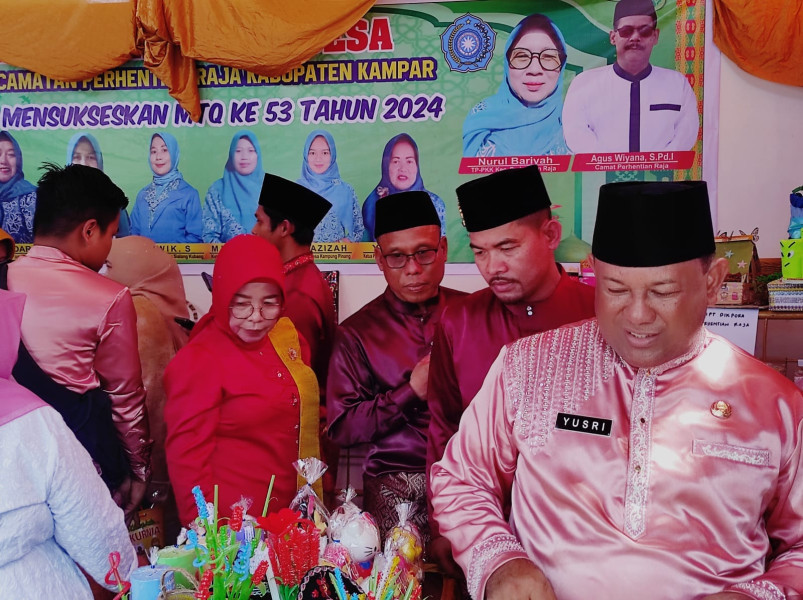 Buka Stan Bazar MTQ ke-54 di Perhentian Raja, ini Kata PJ Sekda Kampar