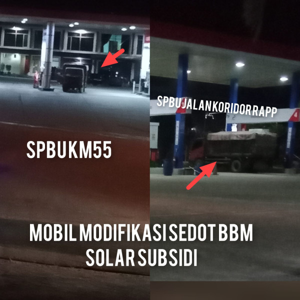 Tak Ada Kapoknya, SPBU KM 55 Koridor RAPP Diduga Masih Jual BBM Subsidi ke Mafia, Modusnya Barcode Bodong ! Tak Ada Kapoknya, SPBU KM 55 Koridor RAPP Diduga Masih Jual BBM Subsidi ke Mafia, Modusnya Barcode Bodong !i