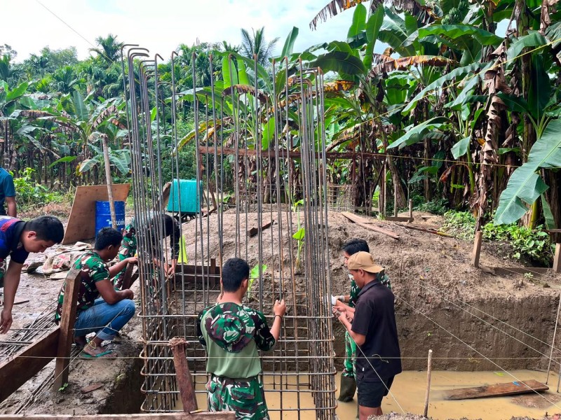 Setahap Demi Setahap, Jembatan Penghubung Desa Mazingo Mulai Terwujudi