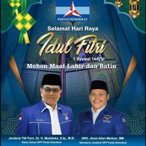 Sebar Poster Lebaran, Moeldoko Dan Jhoni Allen Marbun Tabrak Etika Politik