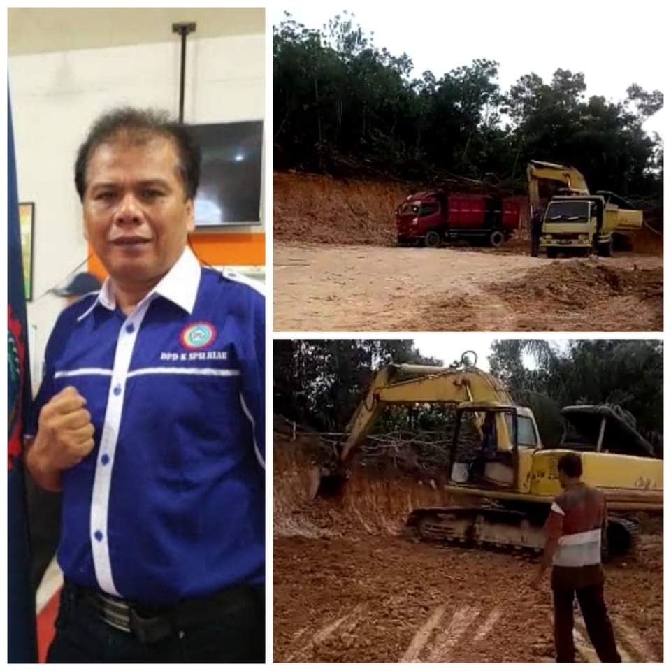 Ketua SPSI Riau Laporkan Perusak Lahan di Danau Buatan ke Polda Riau Ketua SPSI Riau Laporkan Perusak Lahan di Danau Buatan ke Polda Riaui