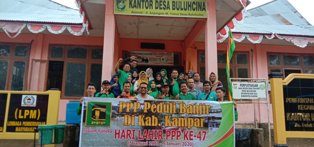 Harlah PPP : DPW PPP Riau salurkan bantuan ke Desa Buluh Cina Harlah PPP : DPW PPP Riau salurkan bantuan ke Desa Buluh Cinai