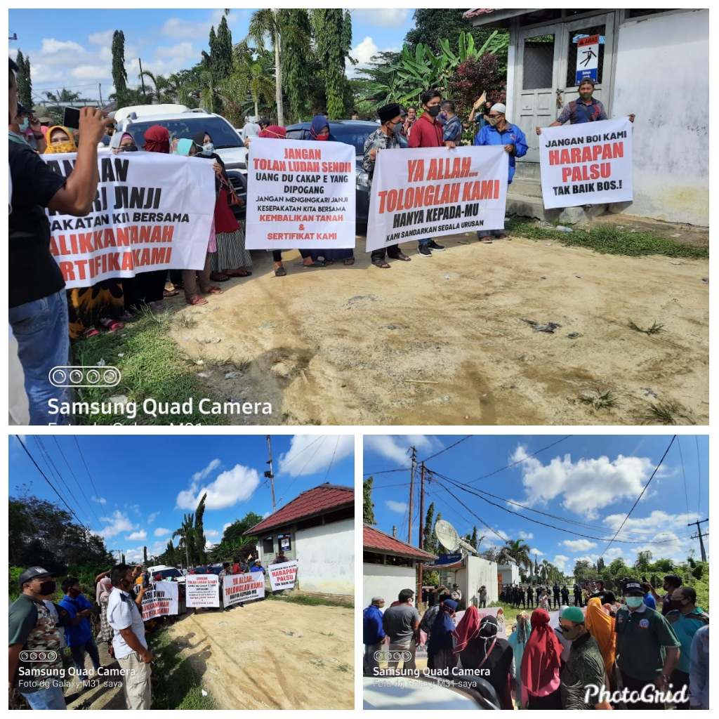 Ingkar Janji PT SLS di demo Koperasi Dusun Tua Sejahtera Ingkar Janji PT SLS di demo Koperasi Dusun Tua Sejahterai