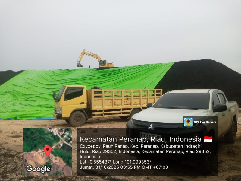 Diduga Tak Miliki Izin, Tumpukan Batubara Menggunung di Peranap: Warga Resah, Aparat Diminta Turun Tangani