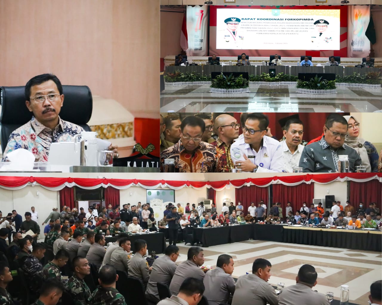 Kepala Kejaksaan Tinggi Riau Hadiri Kegiatan Rapat Koordinasi Forkopimda dalam rangka Persiapan Penanganan Kebakaran Hutan dan Lahan di Provinsi Riau Tahun 2023, Pengendalian Inflasi Provinsi Riau Tahun 2022- 2023 dan Stabilitas Politik dan Ekonomi dalam Kepala Kejaksaan Tinggi Riau Hadiri Kegiatan Rapat Koordinasi Forkopimda dalam rangka Persiapan Penanganan Kebakaran Hutan dan Lahan di Provinsi Riau Tahun 2023, Pengendalian Inflasi Provinsi Riau Tahun 2022- 2023 dan Stabilitas Politik dan Ekonomi dalam i