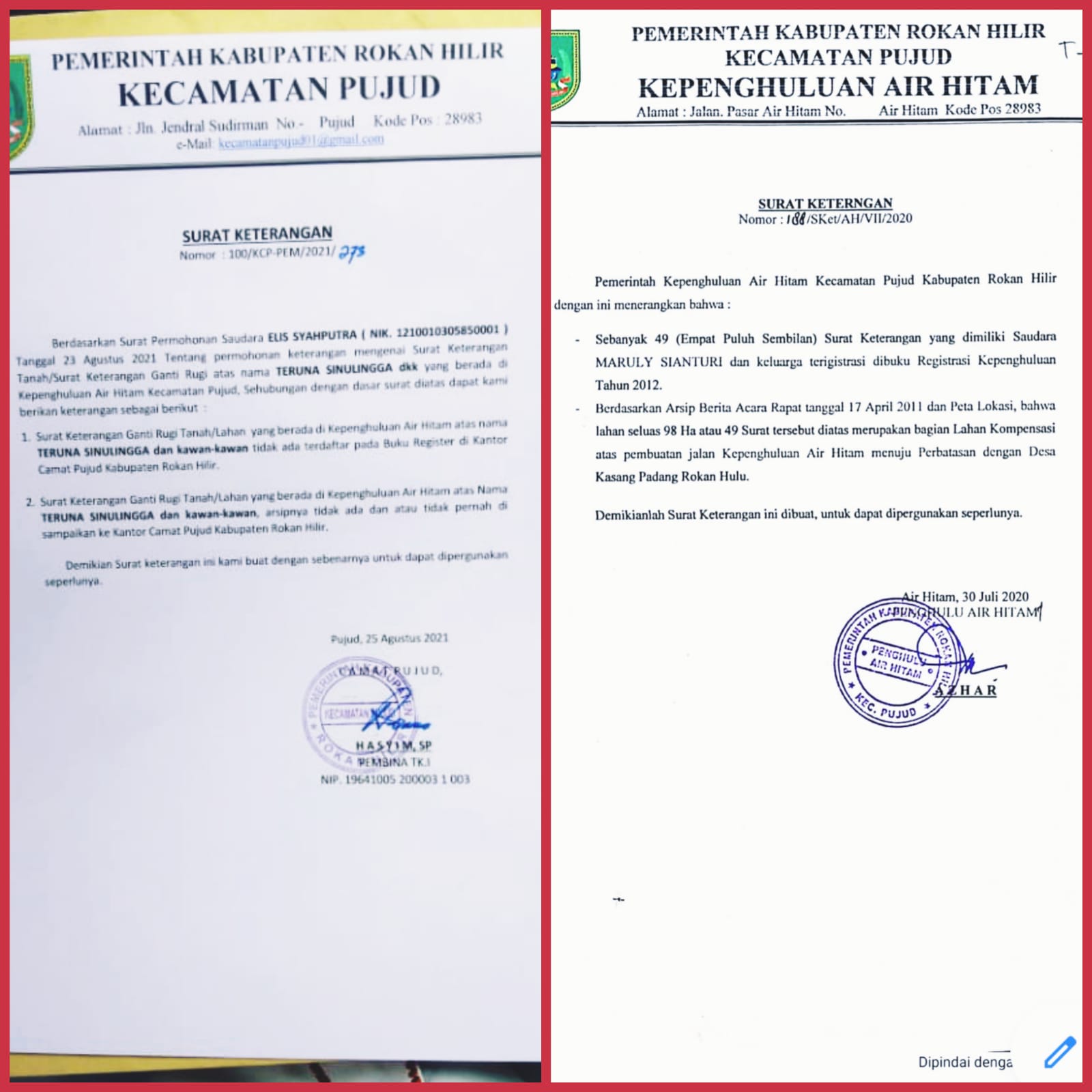 SKGR Milik Teruna Sinulingga-Joseph Tirta Sembiring Tak Jelas! Arsipnya Tak Ditemukan SKGR Milik Teruna Sinulingga-Joseph Tirta Sembiring Tak Jelas! Arsipnya Tak Ditemukani