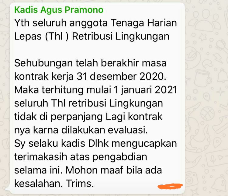 DLHK Kota Pekanbaru Pecat Masal Ratusan THL Retribusi Saat Pencapaian Lampaui Target, Ada Apa ? DLHK Kota Pekanbaru Pecat Masal Ratusan THL Retribusi Saat Pencapaian Lampaui Target, Ada Apa ?i