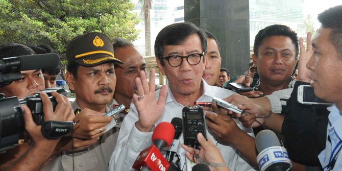 Menkum HAM Yasonna Laoly yakin tak bakal di-reshuffle Jokowii
