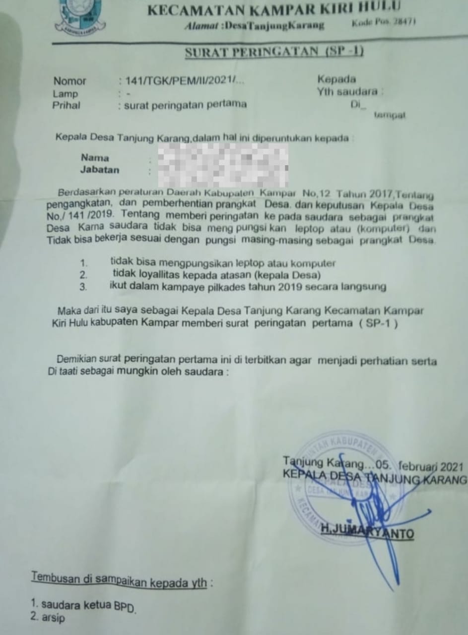 Sekdes Tanjung Karang Diduga tak Paham Tupoksi, Masyarakat: Kami Malu Rasanya Sekdes Tanjung Karang Diduga tak Paham Tupoksi, Masyarakat: Kami Malu Rasanyai