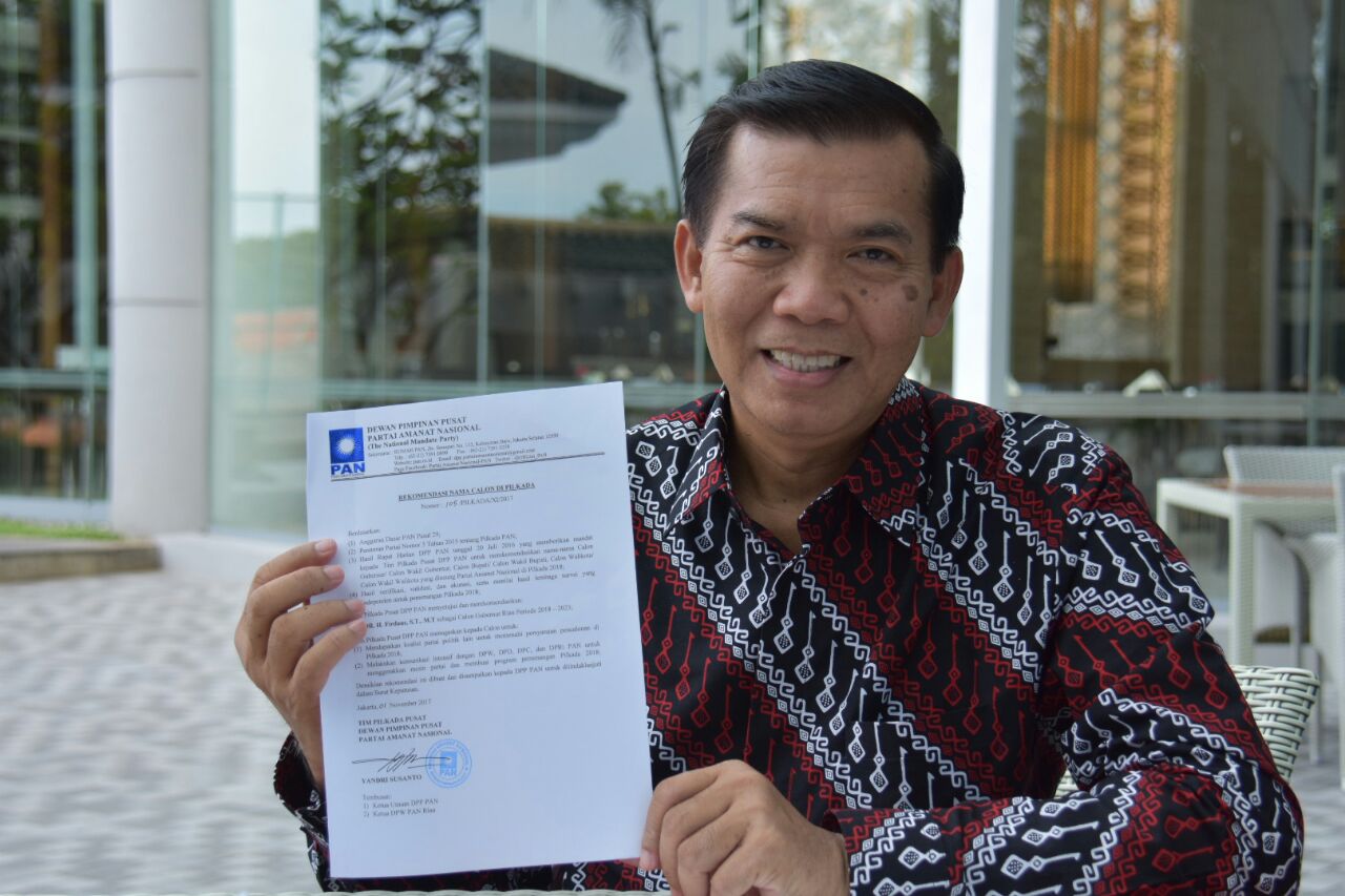 DPP PAN Akui Pengalihan Dukungan ke Firdaus Untuk Cagubri 2018 DPP PAN Akui Pengalihan Dukungan ke Firdaus Untuk Cagubri 2018i