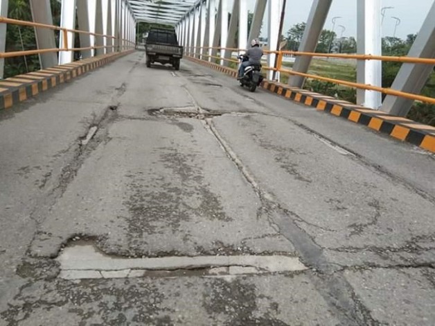 Jembatan Bangkinang-Petapahan Ditutup Dua Pekan, ini Alasannya Jembatan Bangkinang-Petapahan Ditutup Dua Pekan, ini Alasannyai