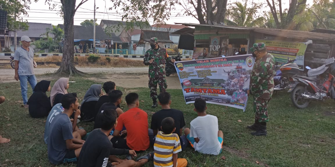 Koramil 06/SH Terus Lakukan Sosialisasi Penerimaan Prajurit TNI AD Kepada Generasi Mudai