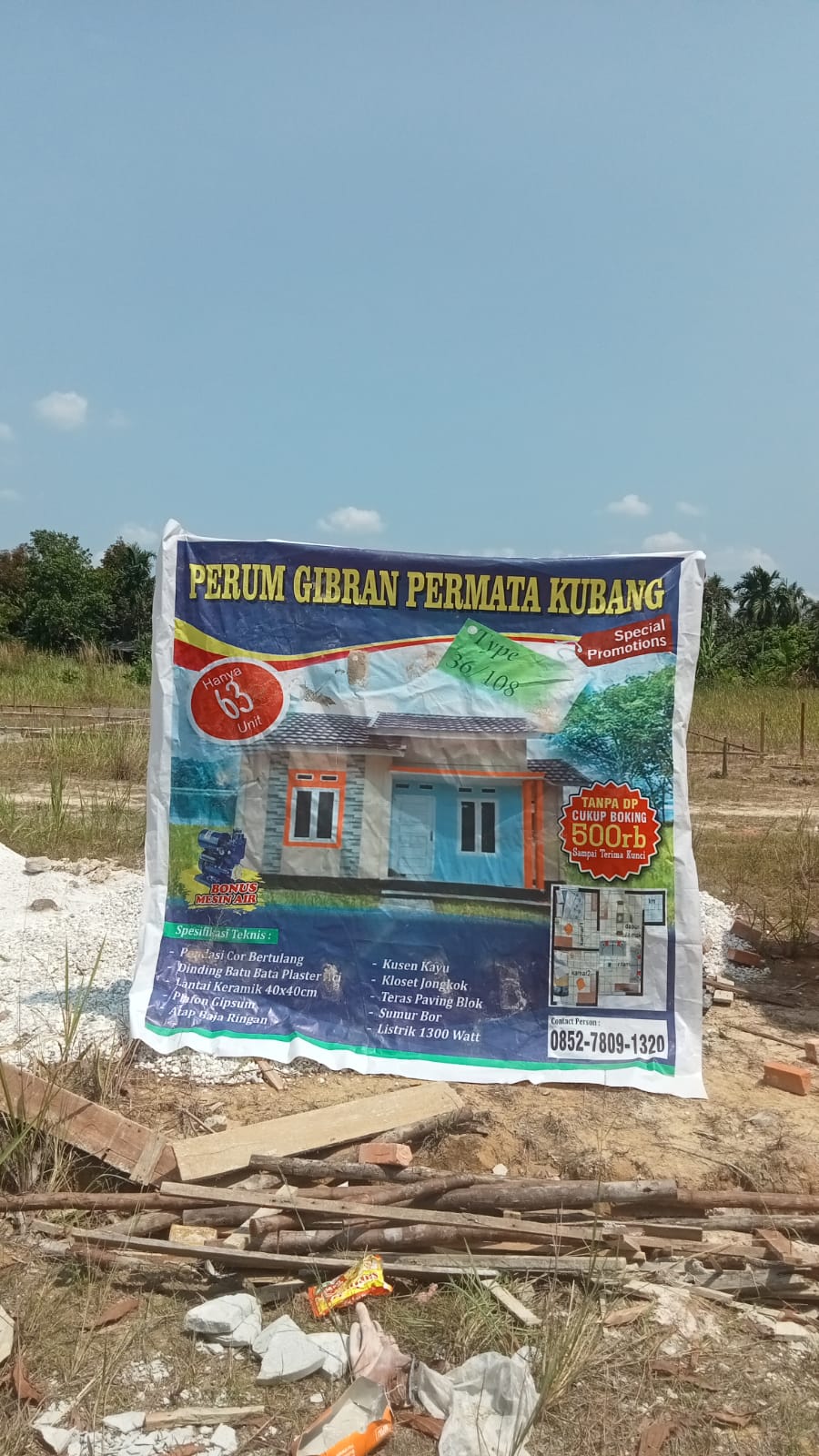 Oknum Developer Inisial S Diduga Mendirikan Bangunan Tanpa PBG Perumahan Gibran Permata Kubang dari Tanah Sengketa dengan Syamsunir.i