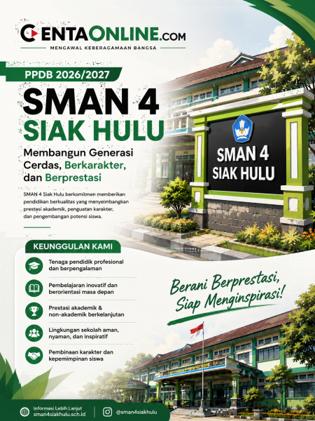 PPDB 2026/2027 Resmi Dibuka, SMAN 4 Siak Hulu Siap Cetak Generasi Berprestasi